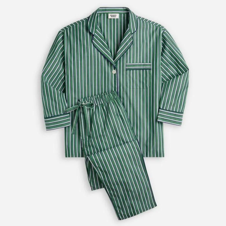 Sleepy Jones women's Marina pajama set in shadow stripe