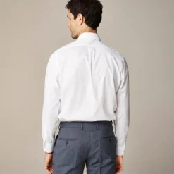 Slim Bowery wrinkle-free dress shirt with button-down collar