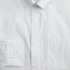 Slim Bowery wrinkle-free dress shirt with button-down collar
