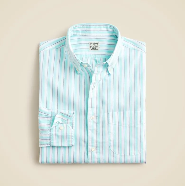Slim Broken-in organic cotton oxford shirt