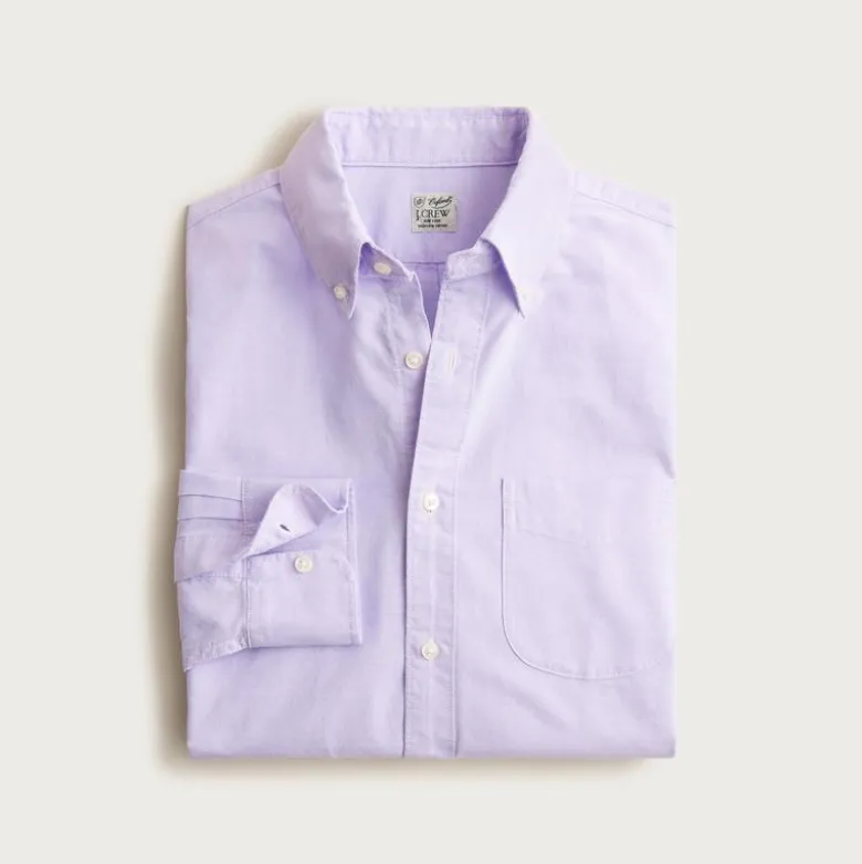 Slim Broken-in organic cotton oxford shirt