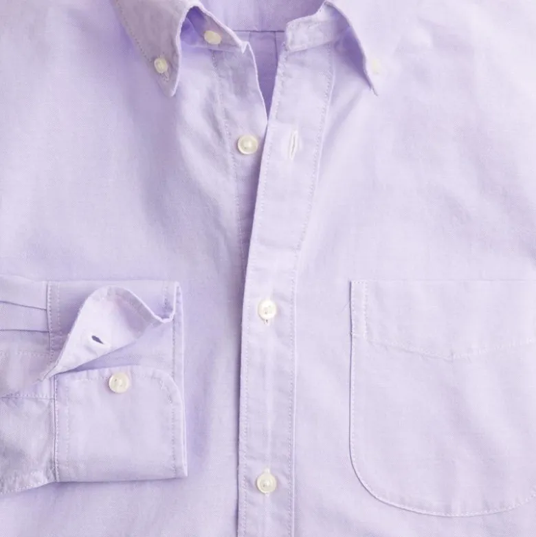 Slim Broken-in organic cotton oxford shirt