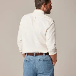 Slim Broken-in organic cotton oxford shirt