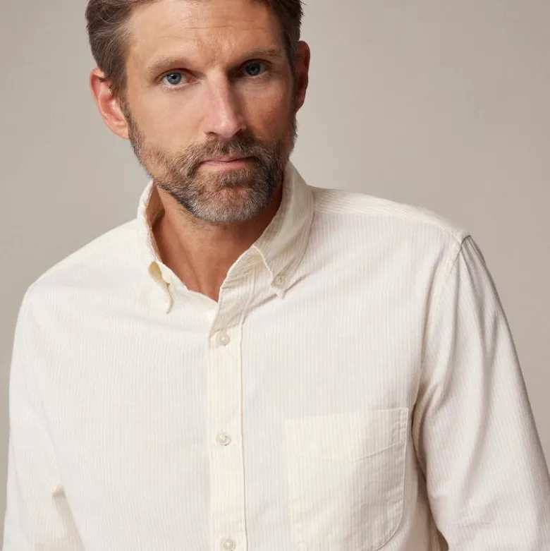 Slim Broken-in organic cotton oxford shirt