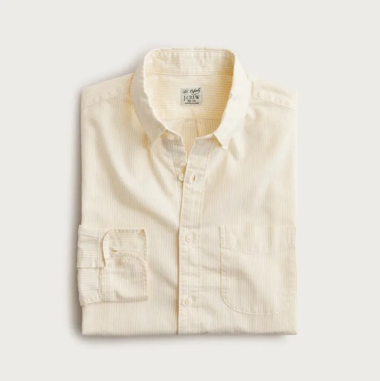 Slim Broken-in organic cotton oxford shirt