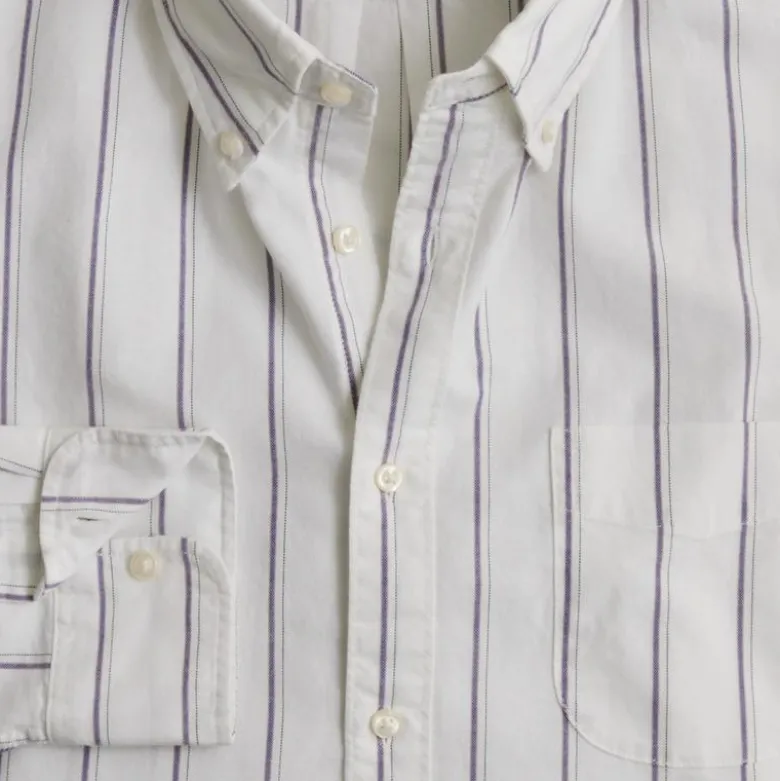 Slim Broken-in organic cotton oxford shirt