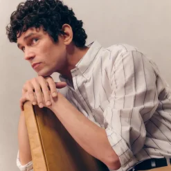 Slim Broken-in organic cotton oxford shirt