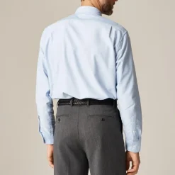 Slim Portuguese cotton oxford dress shirt