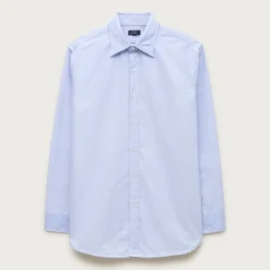 Slim Portuguese cotton oxford dress shirt