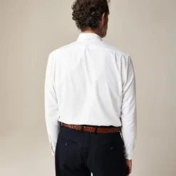 Slim Portuguese cotton oxford dress shirt