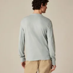 Slim vintage-wash cotton henley