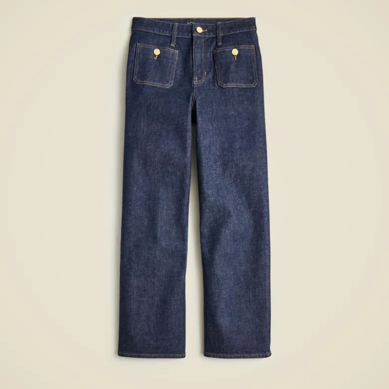 Slim-wide jean with sailor pockets