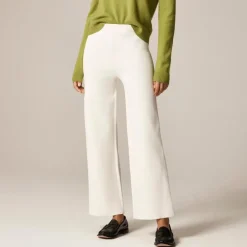 Slim-wide sweater pant