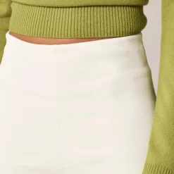 Slim-wide sweater pant