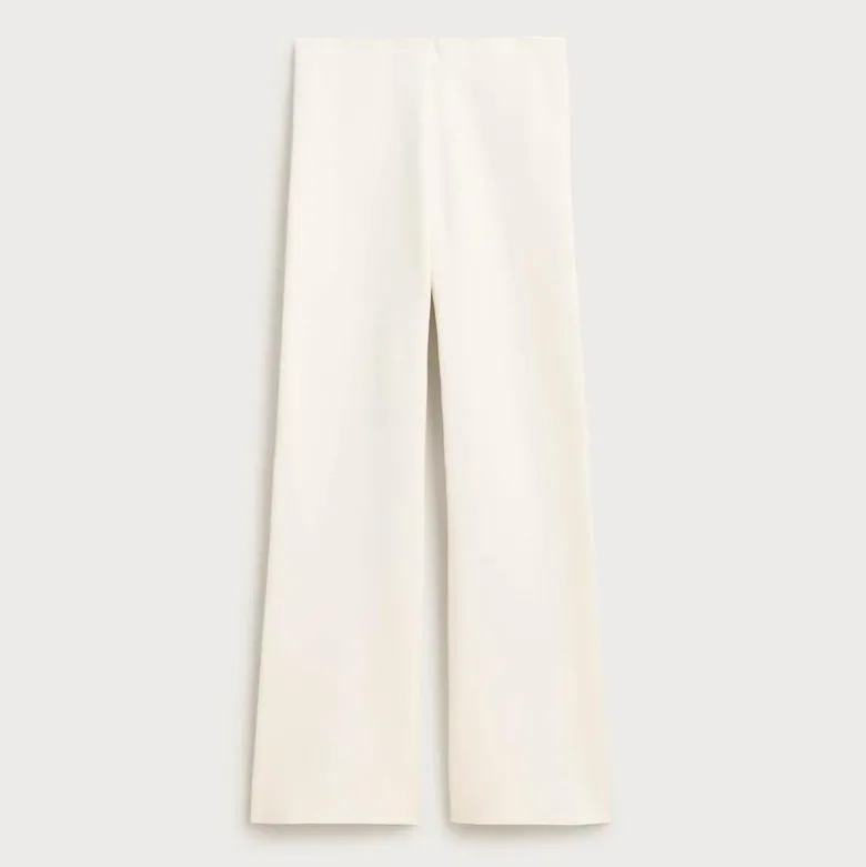 Slim-wide sweater pant