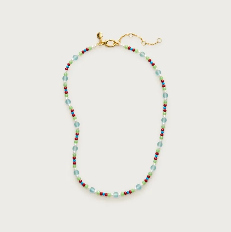 Small bead and pearl necklace