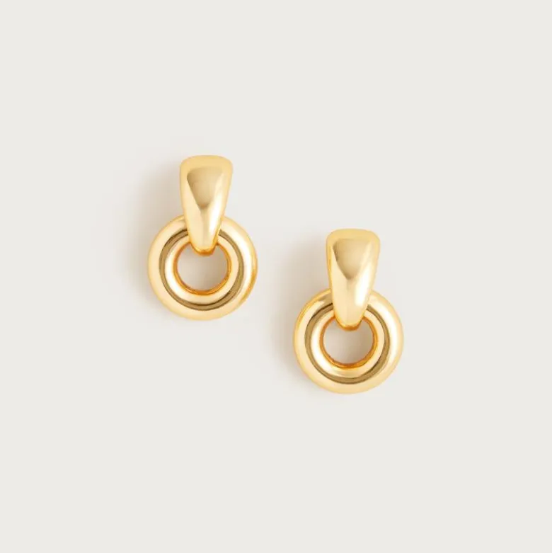 Small door knocker earrings