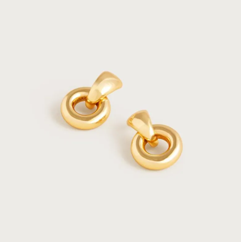 Small door knocker earrings