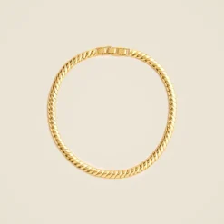 Snake chain collar necklace