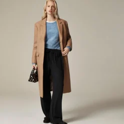 Soft rib wide-leg pant