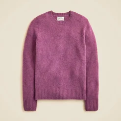 Soft-washed wool saddle-sleeve sweater