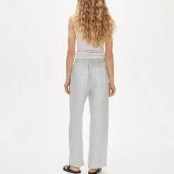 Soleil pant in striped linen