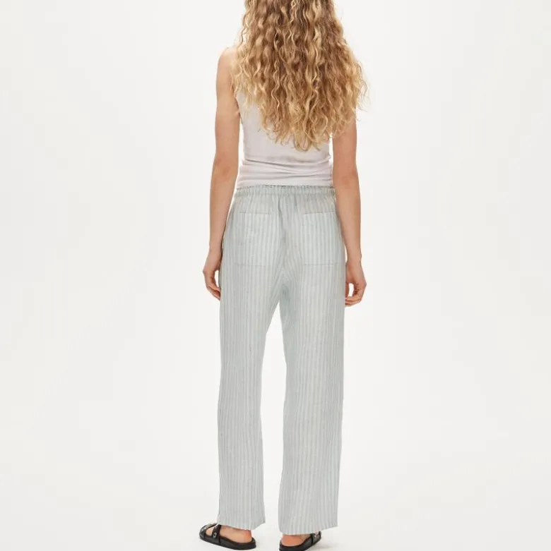 Soleil pant in striped linen