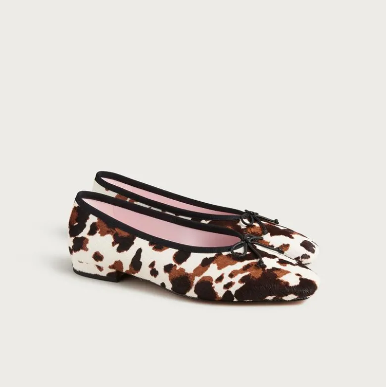 Sophie ballet flats in printed calf hair