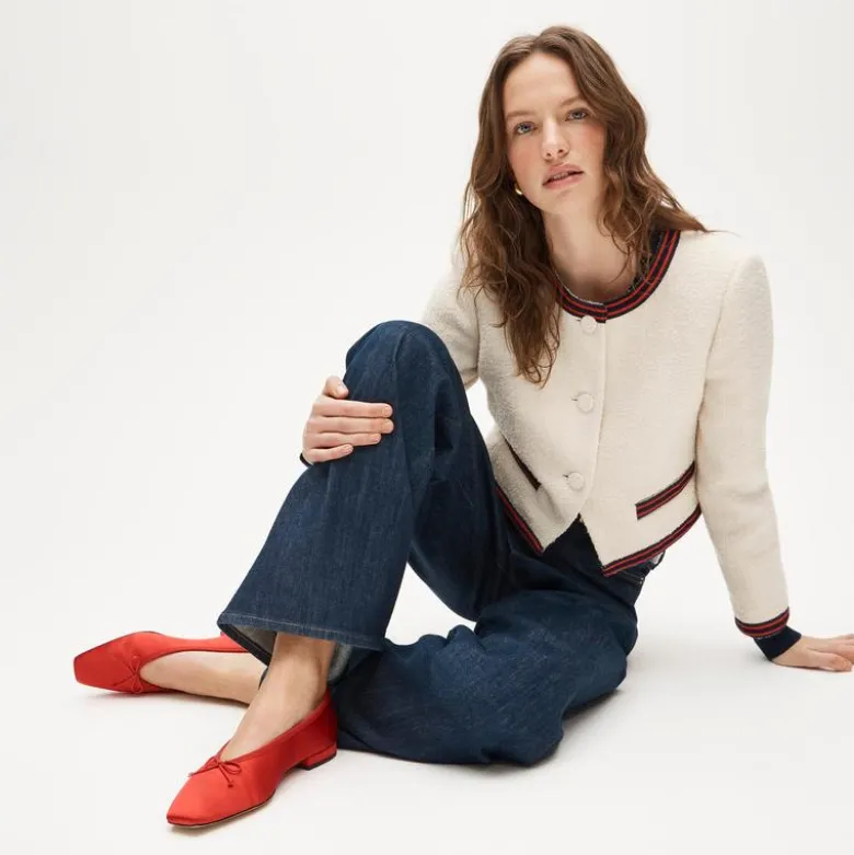 Sophie ballet flats in satin