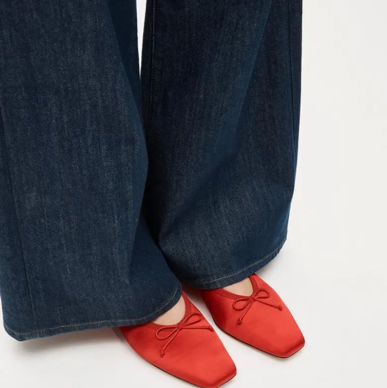 Sophie ballet flats in satin