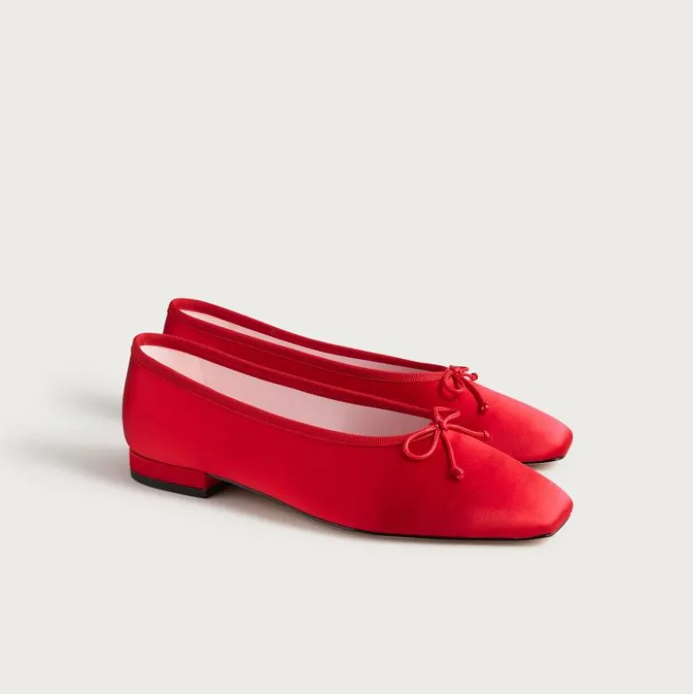 Sophie ballet flats in satin