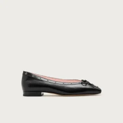 Sophie grommet ballet flats in Italian leather