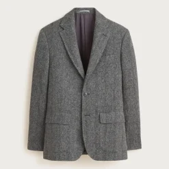 Sportcoat in broken herringbone English wool