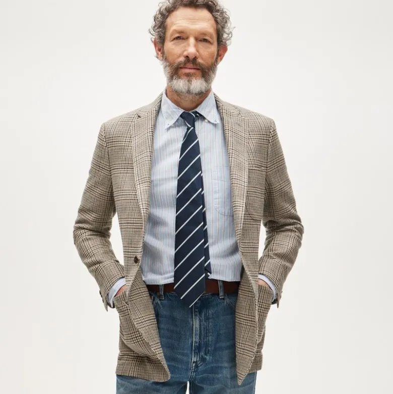 Sportcoat in English cotton-linen blend