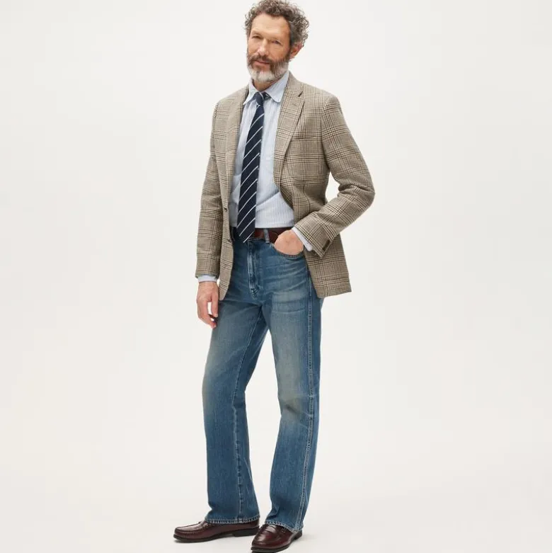 Sportcoat in English cotton-linen blend