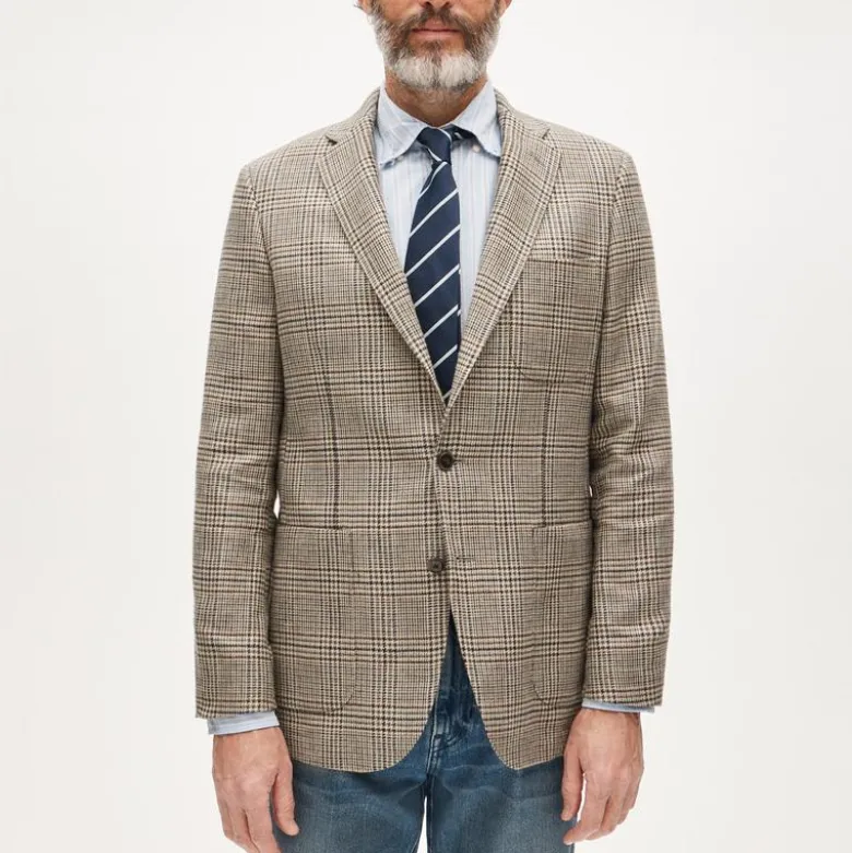 Sportcoat in English cotton-linen blend