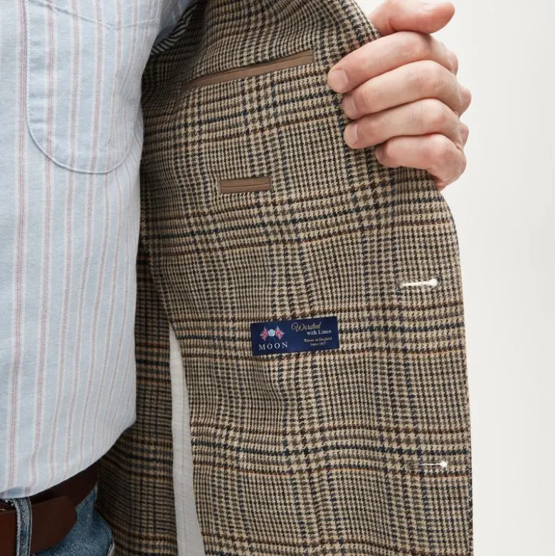 Sportcoat in English cotton-linen blend