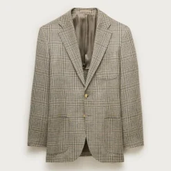 Sportcoat in English cotton-linen blend