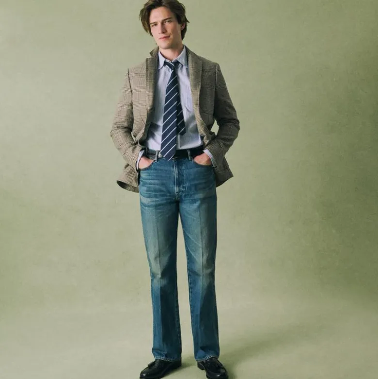 Sportcoat in English cotton-linen blend