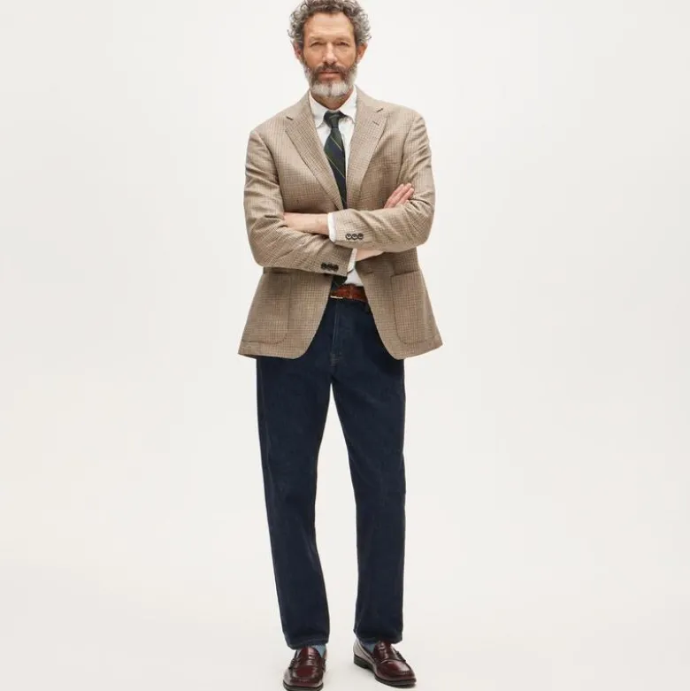 Sportcoat in English linen-wool blend