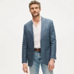 Sportcoat in English linen-wool blend