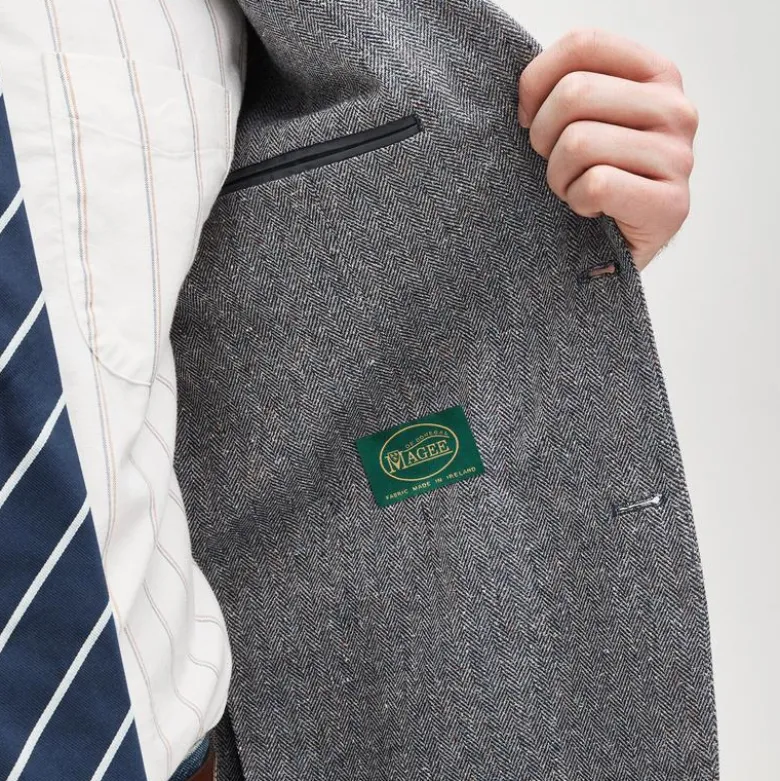 Sportcoat in Irish silk-cotton blend