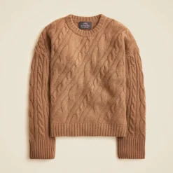 Spring Street cashmere twisted cable-knit sweater