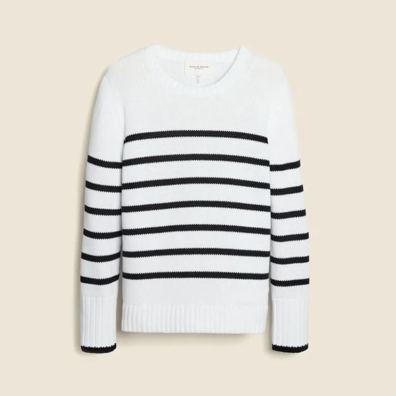 State of Cotton NYC Addison striped crewneck sweater
