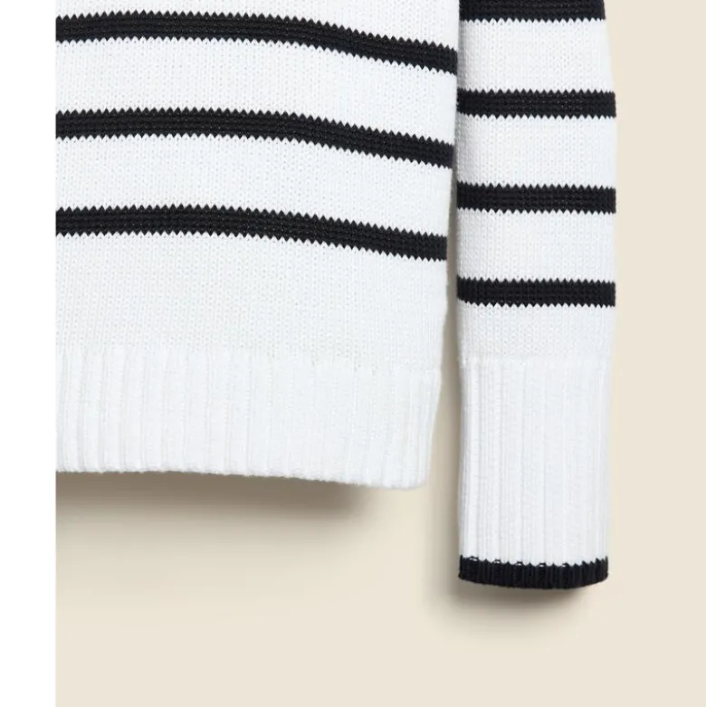 State of Cotton NYC Addison striped crewneck sweater