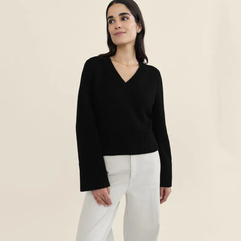 State of Cotton NYC Easton V-neck pullover sweater