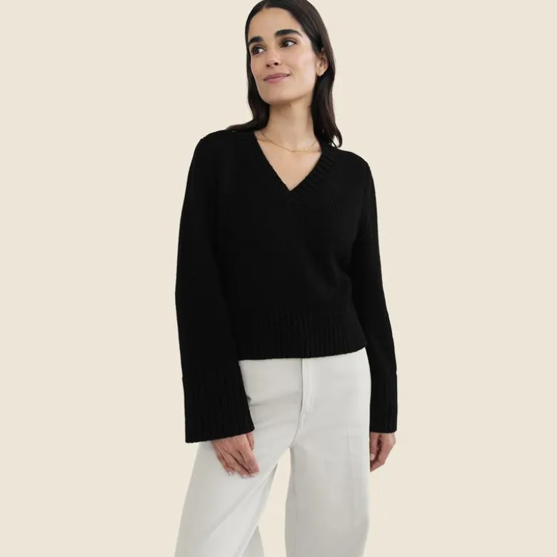State of Cotton NYC Easton V-neck pullover sweater