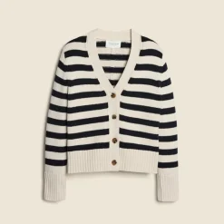 State of Cotton NYC Peyton striped cardigan sweater