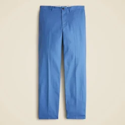 Straight-fit creased stretch cotton-blend twill trouser