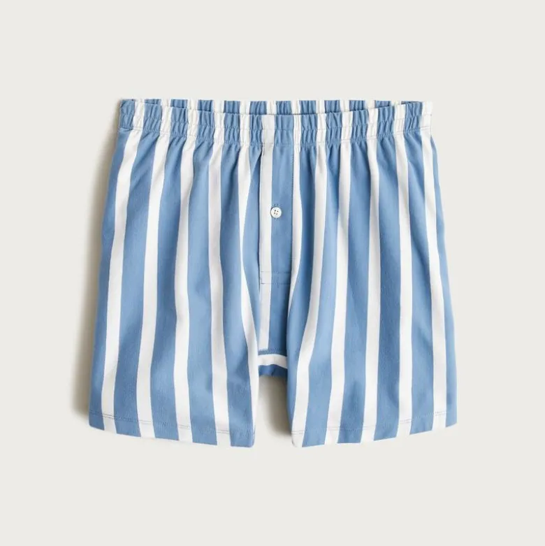 Stretch knit boxer short in stripe